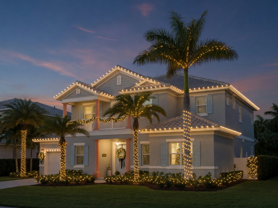 Holiday and Christmas light installation in Pensacola, FL