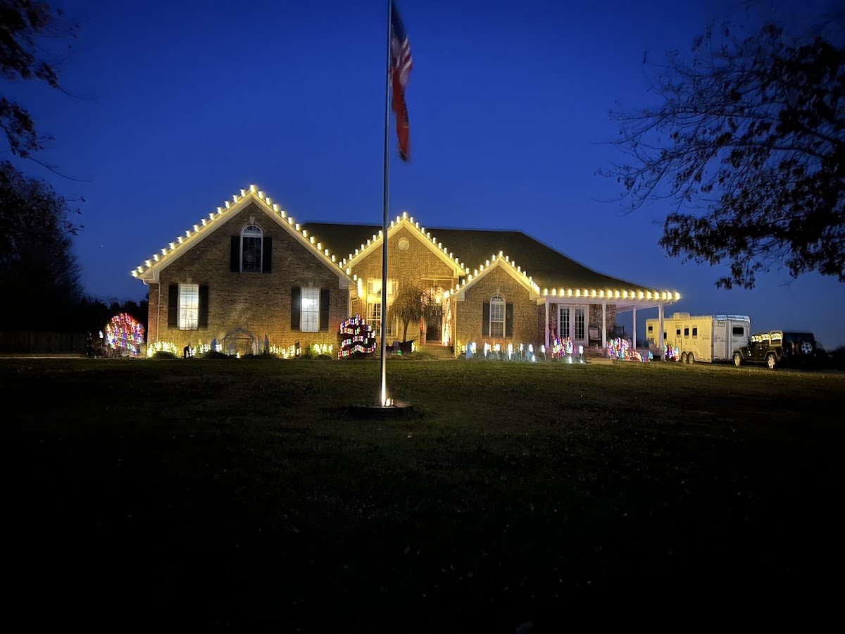 Christmas light installation, photo from kellee helwig's review