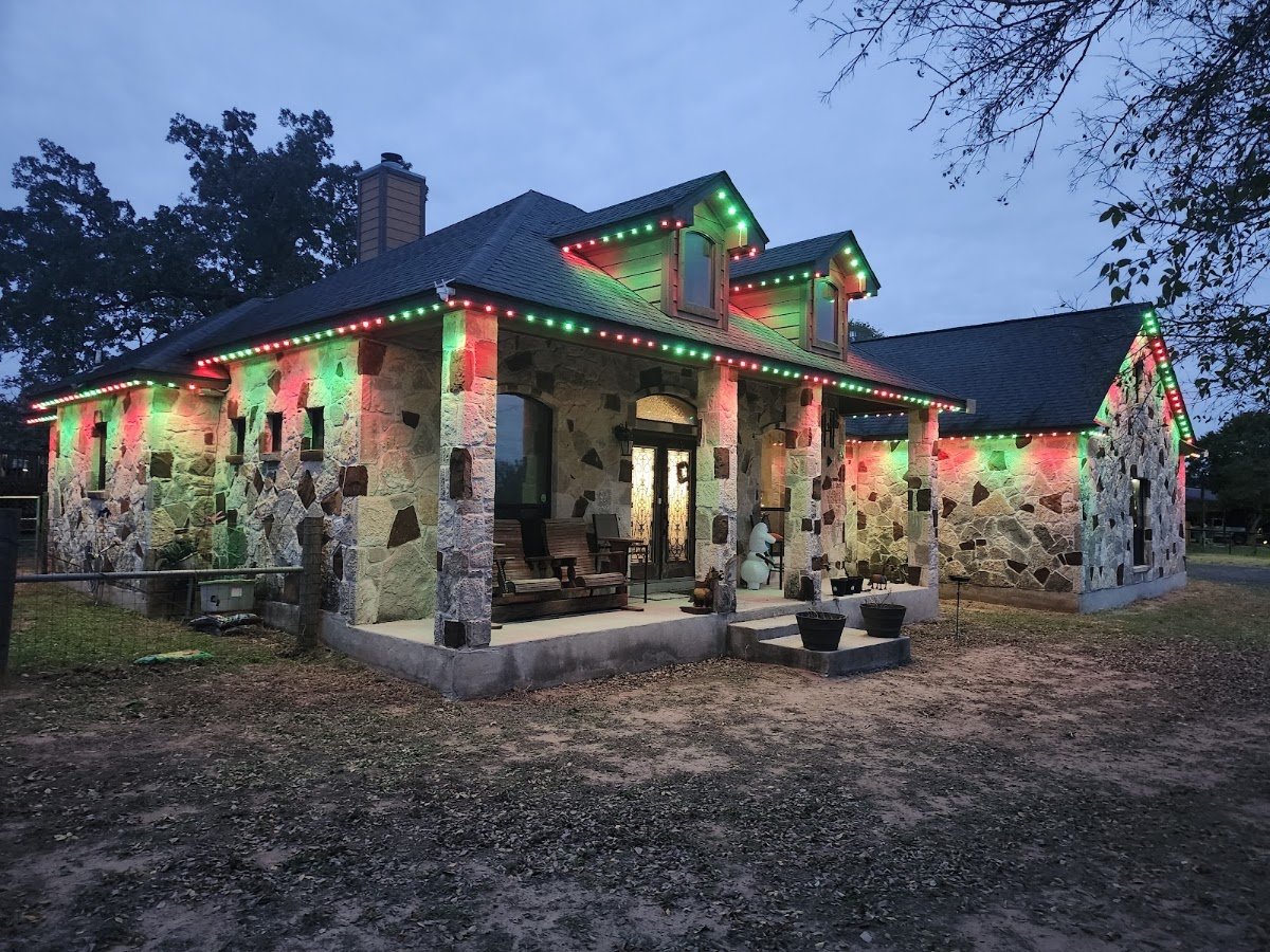 Christmas light installation, photo from Thomas Johnson's review