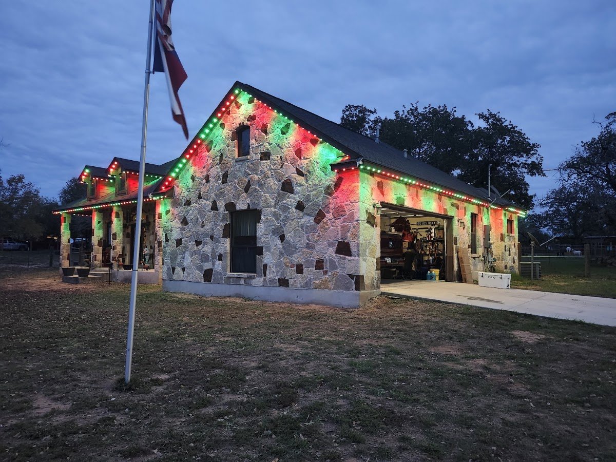Christmas light installation, photo from Thomas Johnson's review