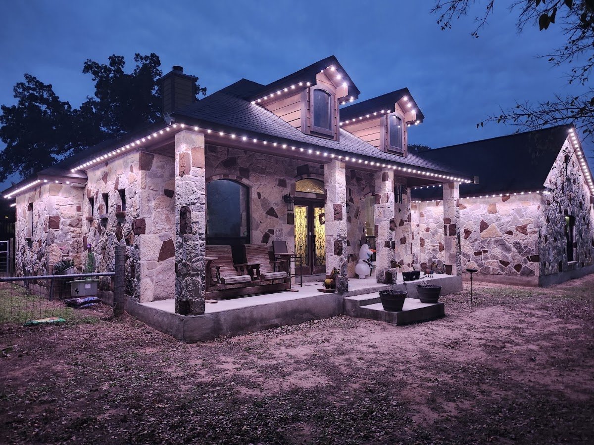 Christmas light installation, photo from Thomas Johnson's review
