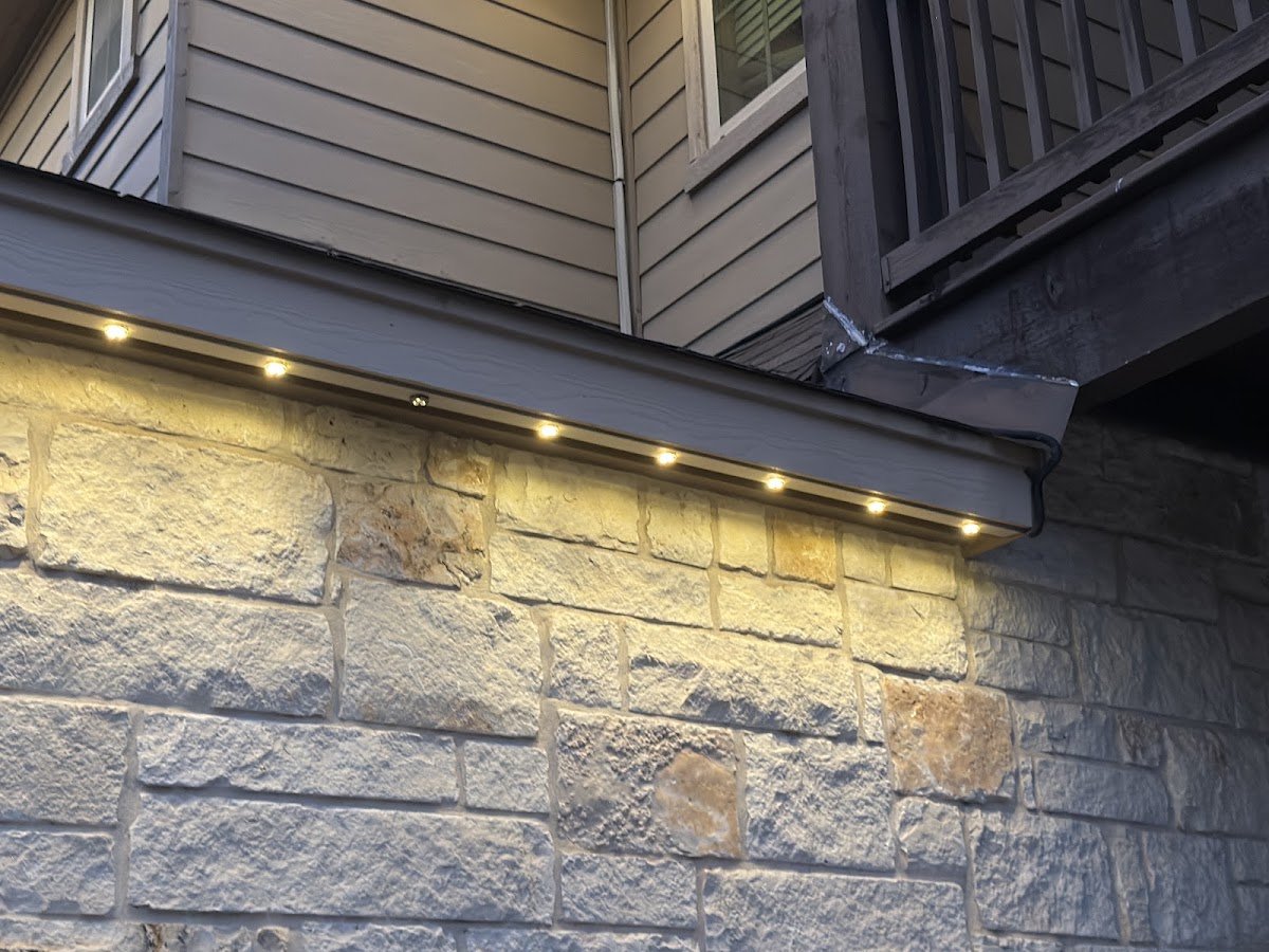 Christmas light installation, photo from Kristey Kelley's review