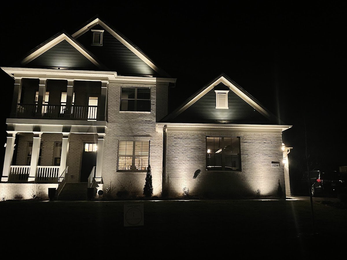 Christmas light installation, photo from Hetzel Family's review