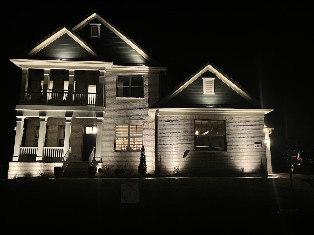 Christmas light installation, photo from Hetzel Family's review