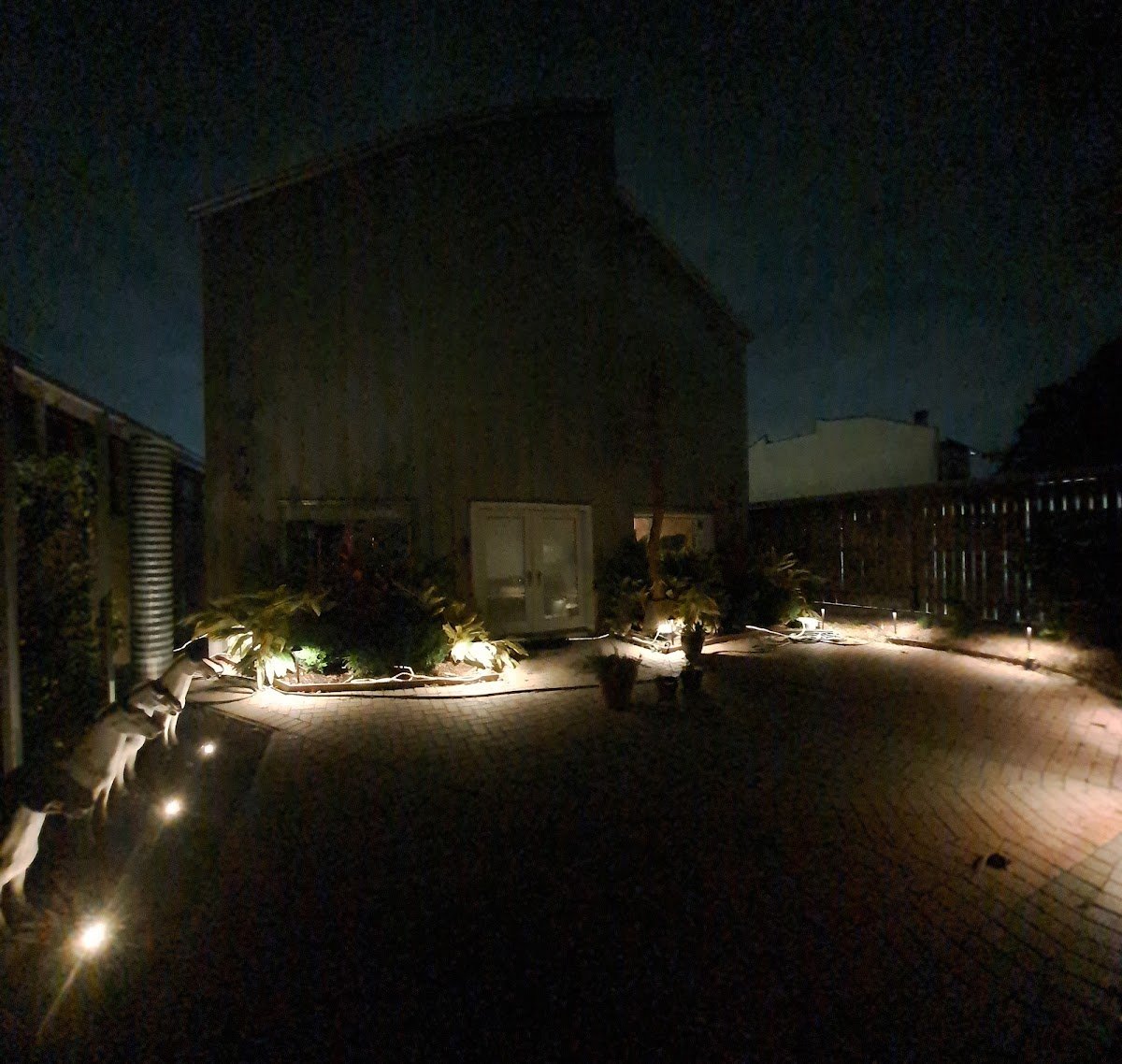Christmas light installation, photo from Gayle Collins's review