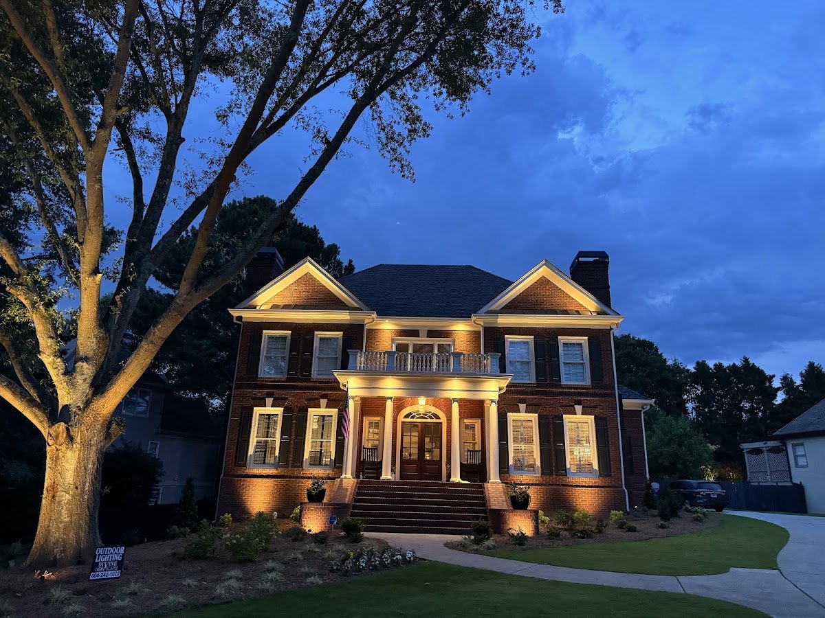 Christmas light installation, photo from Kimberly Adra's review