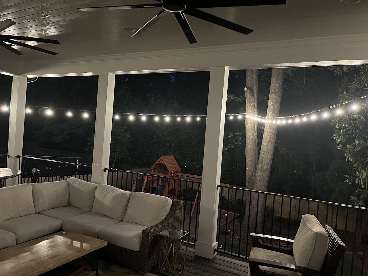 Christmas light installation, photo from Bobby Connor's review