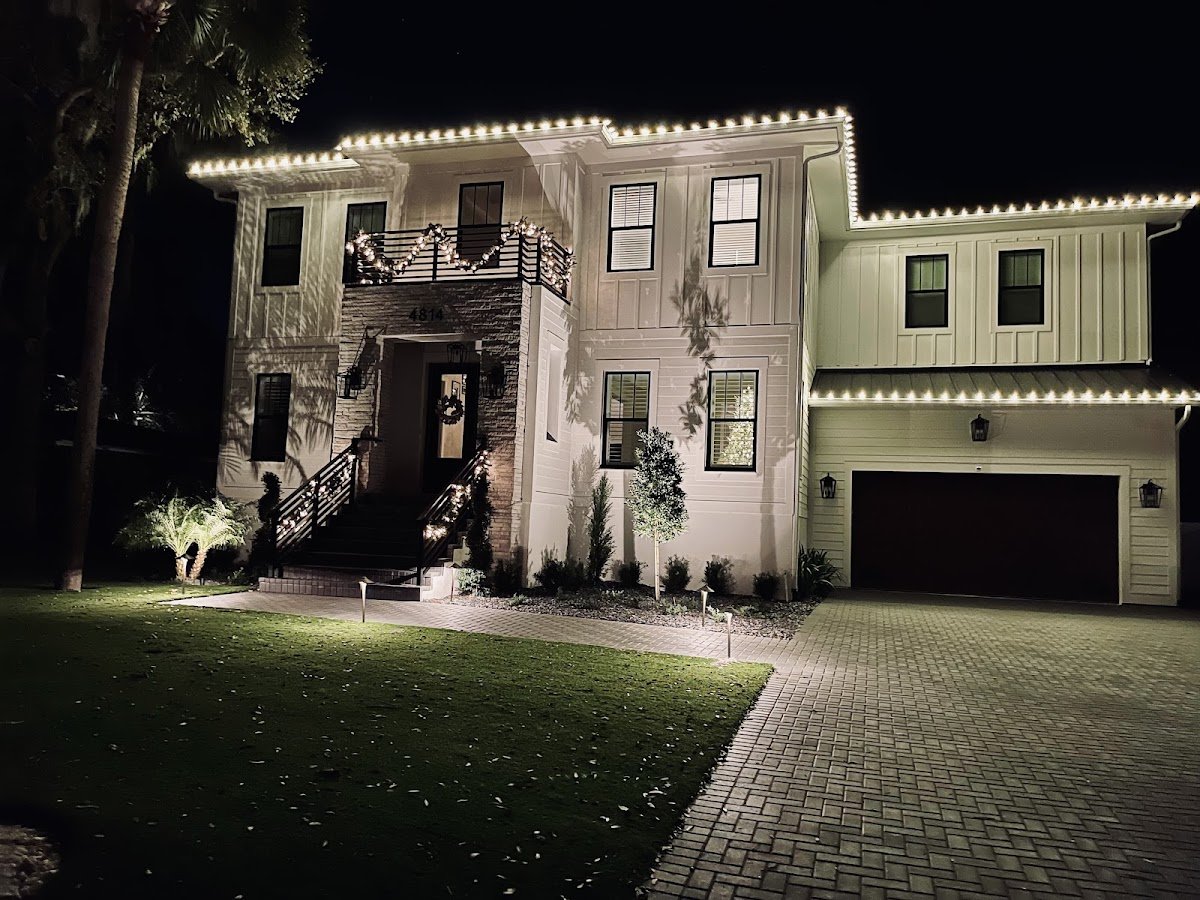 Christmas light installation, photo from Rebecca Jackson's review