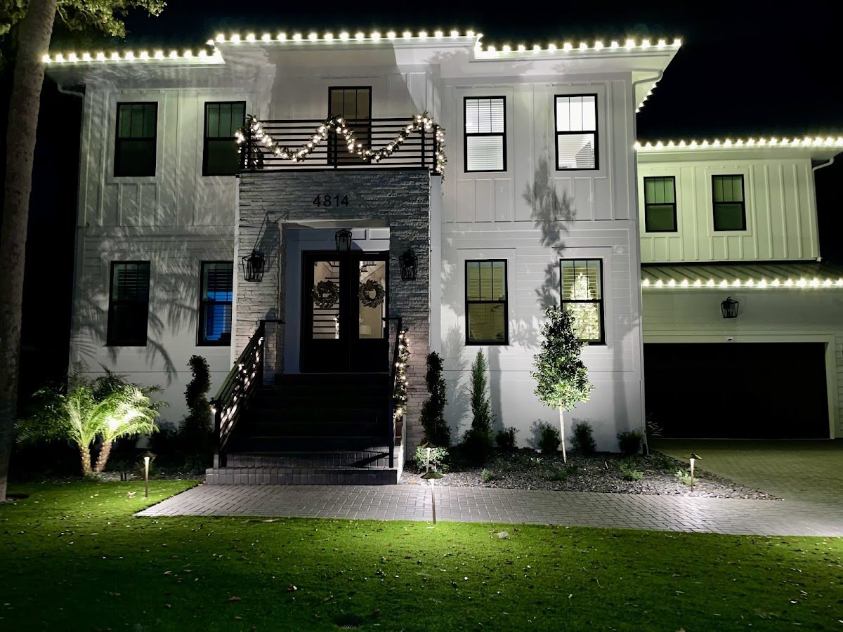 Christmas light installation, photo from Rebecca Jackson's review