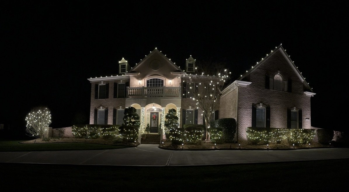Christmas light installation, photo from Kelly Bennett's review