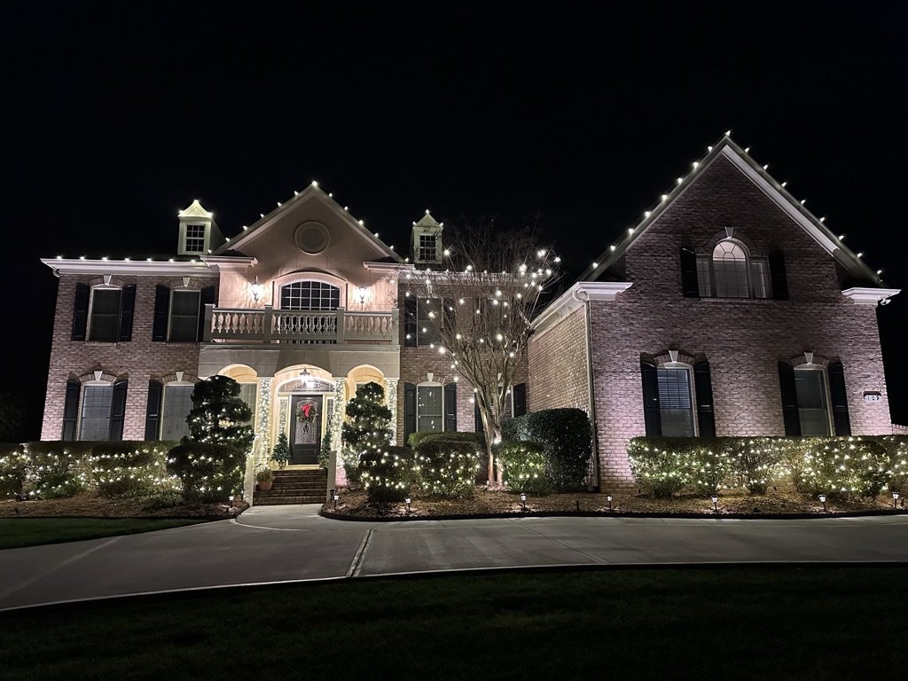 Christmas light installation, photo from Kelly Bennett's review