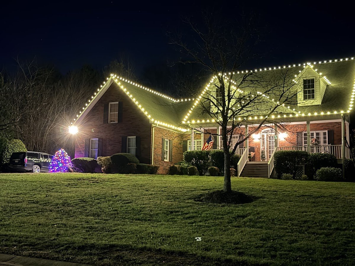 Christmas light installation, photo from Leanne Fontenot's review