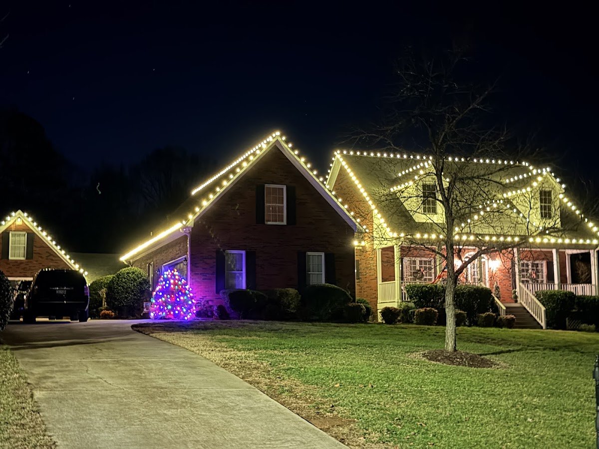 Christmas light installation, photo from Leanne Fontenot's review