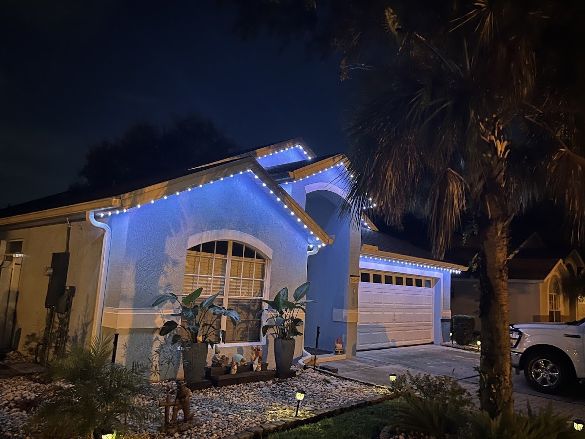 Christmas light installation, photo from Douglas Warner's review