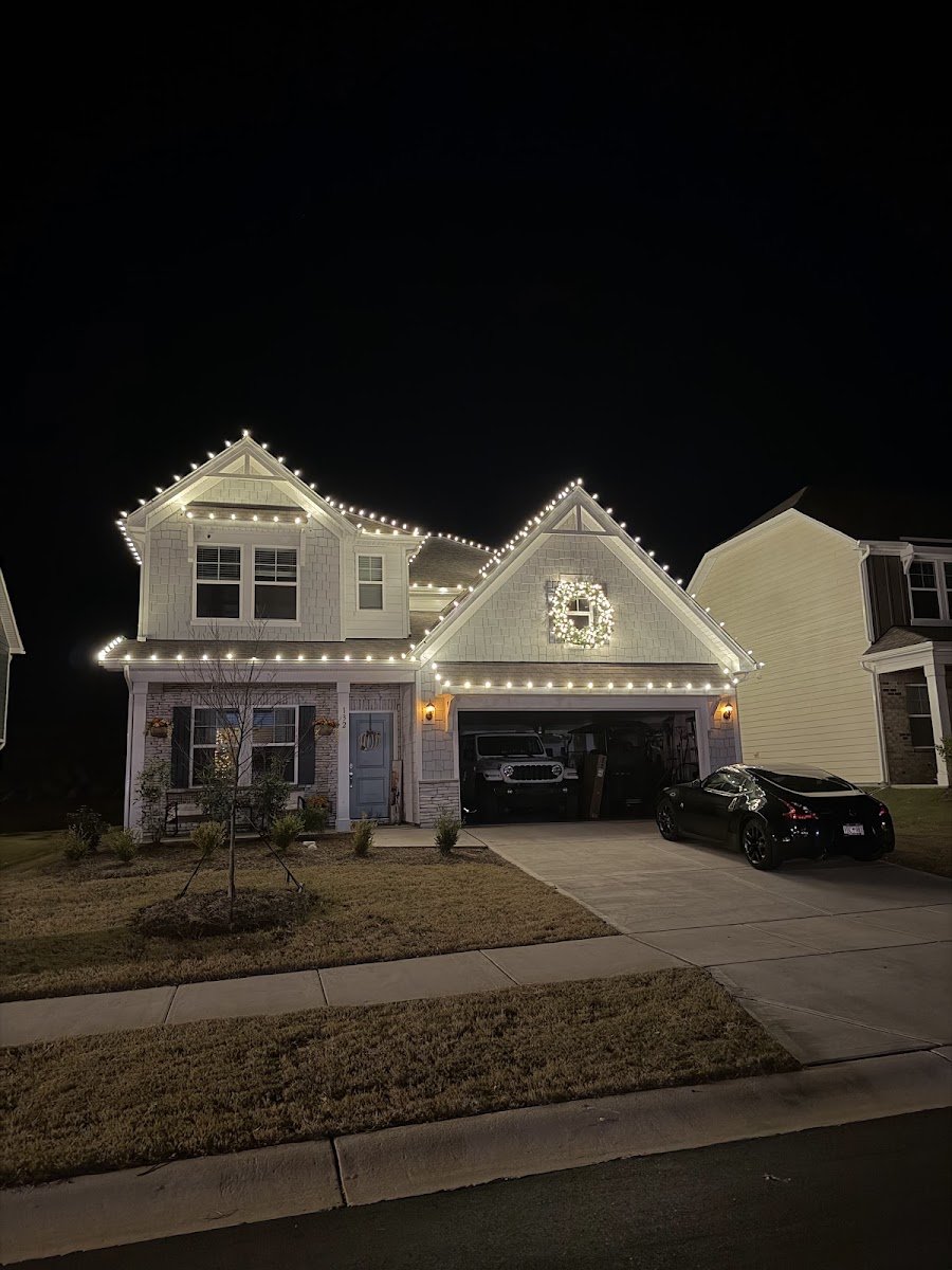 Christmas light installation, photo from Michael Clemence's review