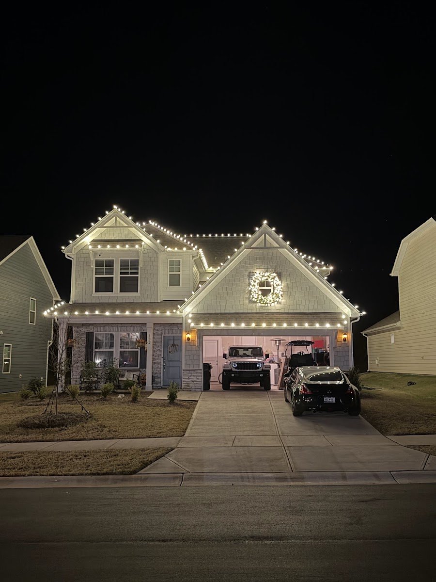 Christmas light installation, photo from Michael Clemence's review