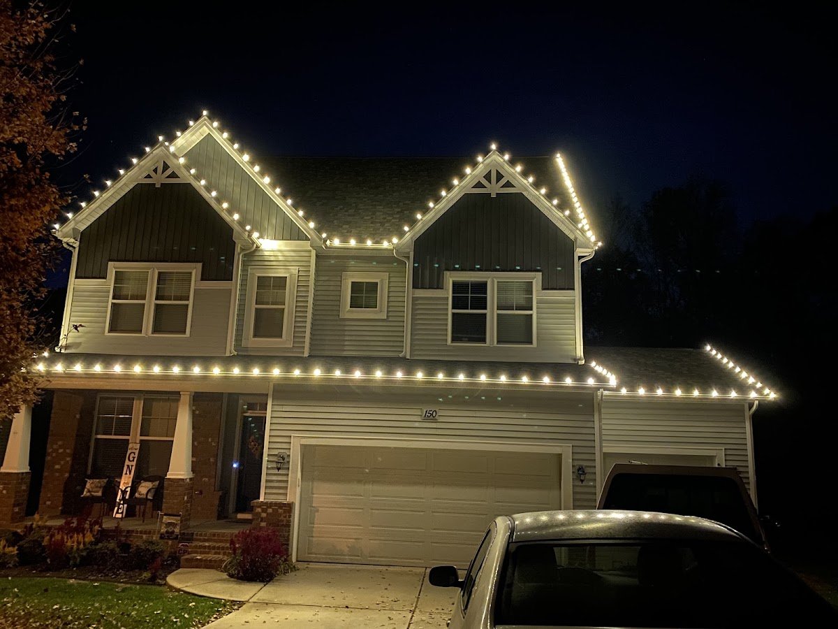 Christmas light installation, photo from Quinn Palombit's review