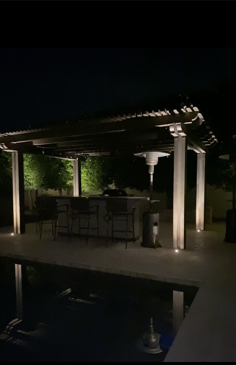 Christmas light installation, photo from Maria Garcia's review