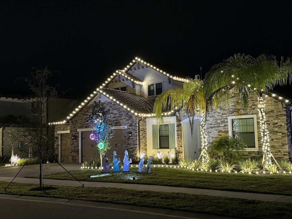 Christmas light installation, photo from charlene tharp's review