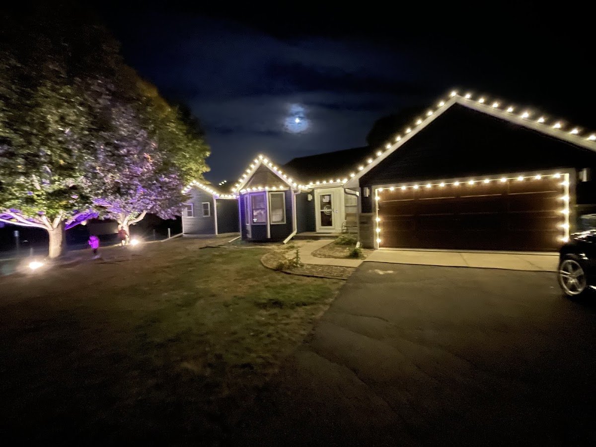 Christmas light installation, photo from Joe Shilkrot's review