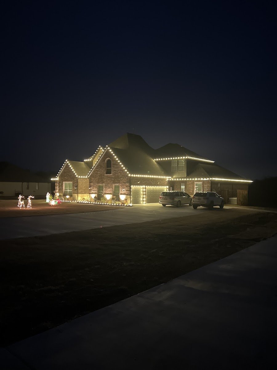 Christmas light installation, photo from Heather Schnoebelen's review