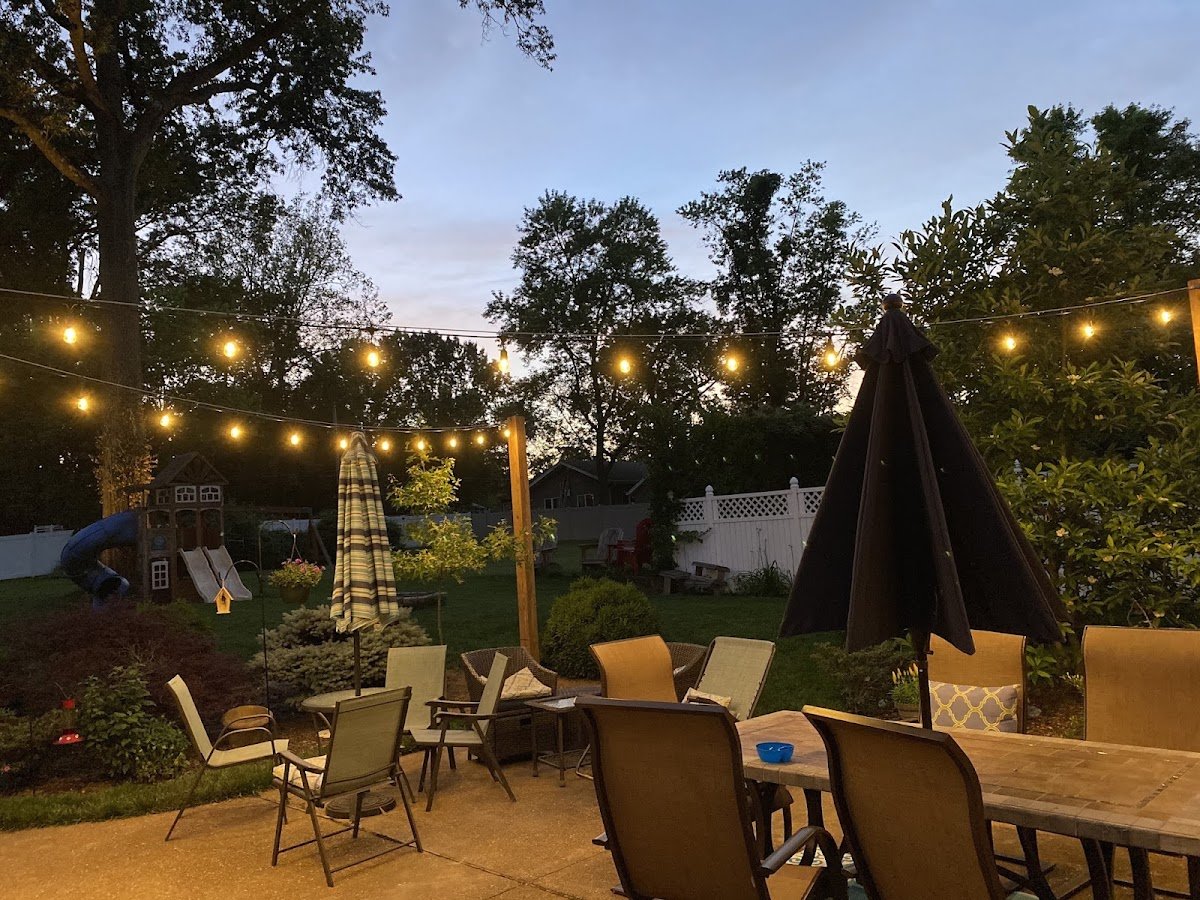 Christmas light installation, photo from Colleen Sneed's review