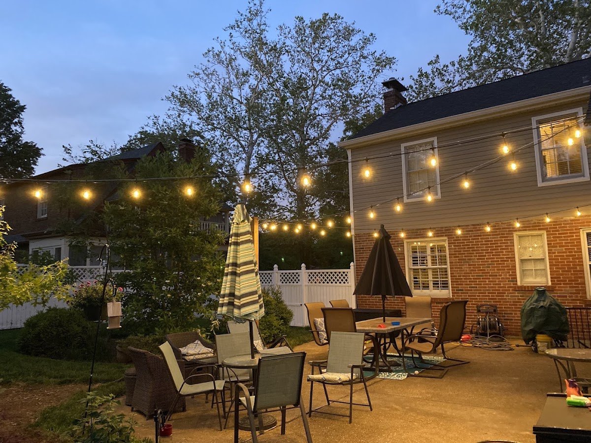 Christmas light installation, photo from Colleen Sneed's review
