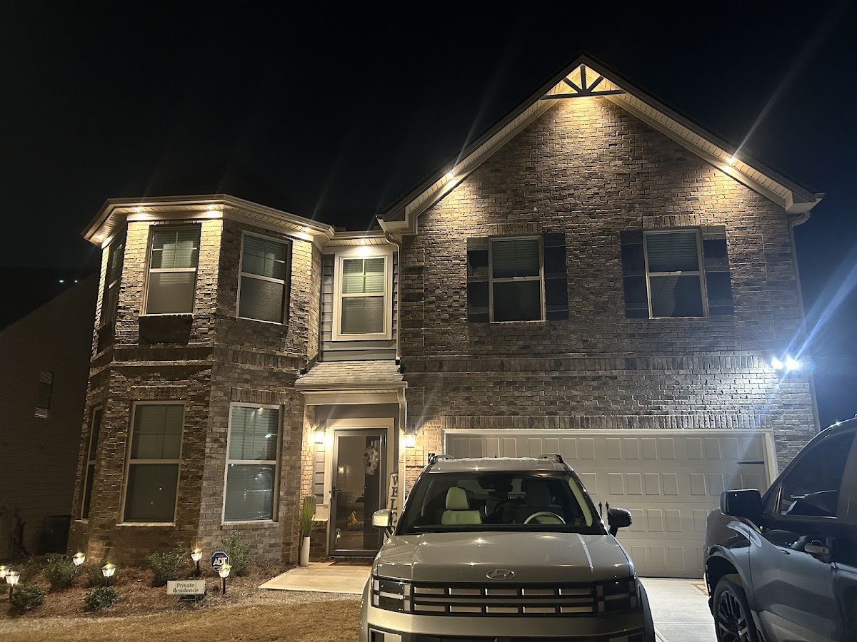Christmas light installation, photo from Armand Cain's review