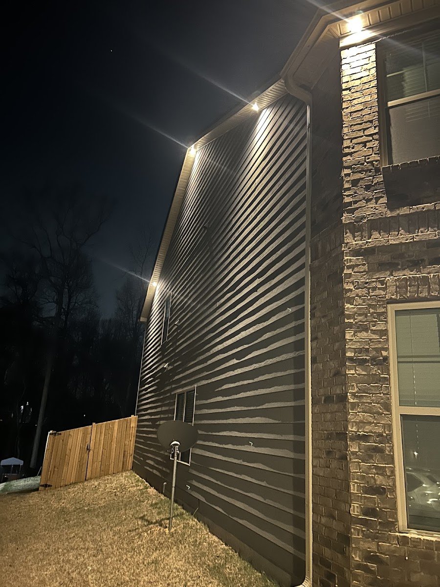 Christmas light installation, photo from Armand Cain's review