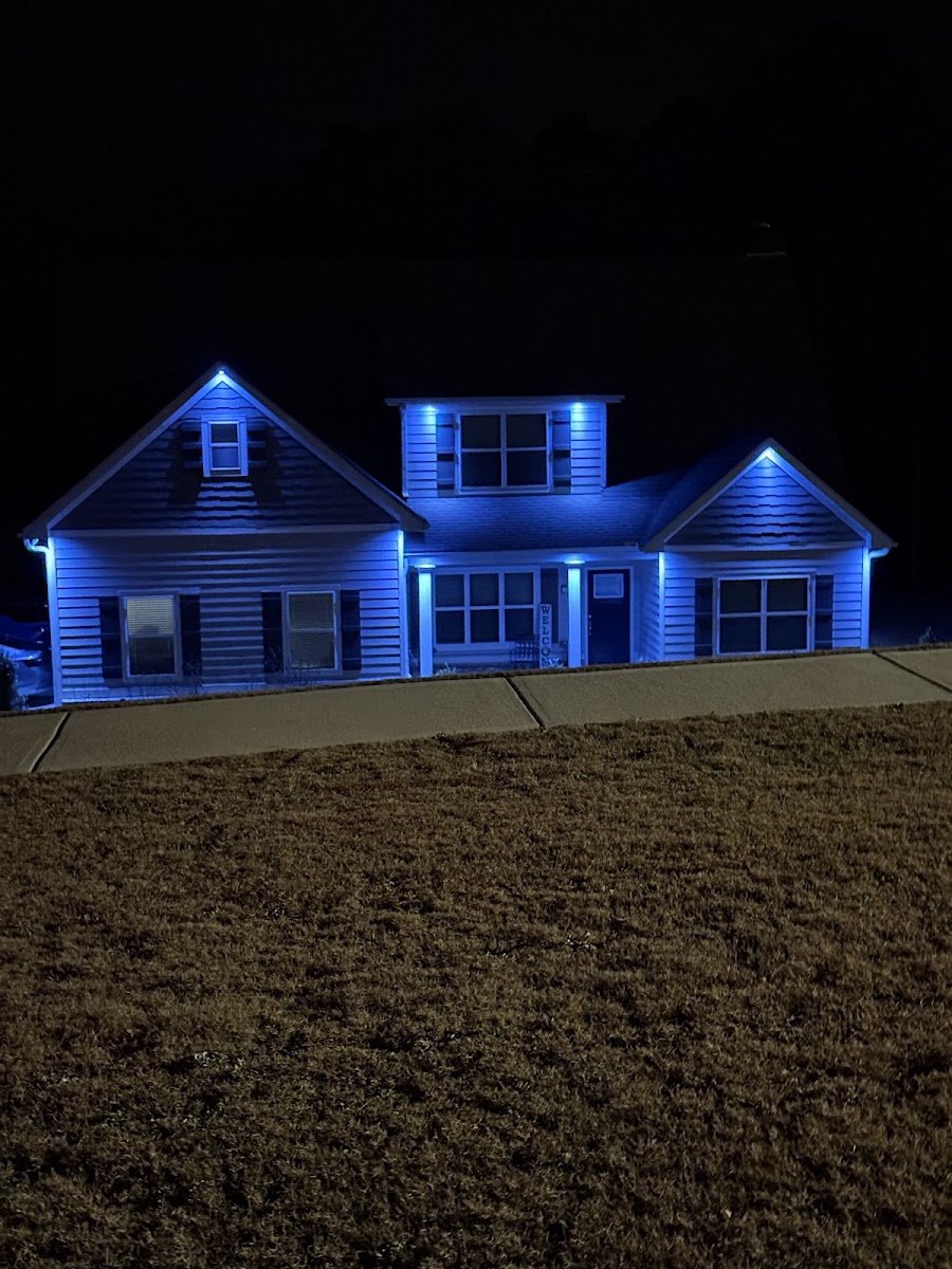 Christmas light installation, photo from Denita Banks's review