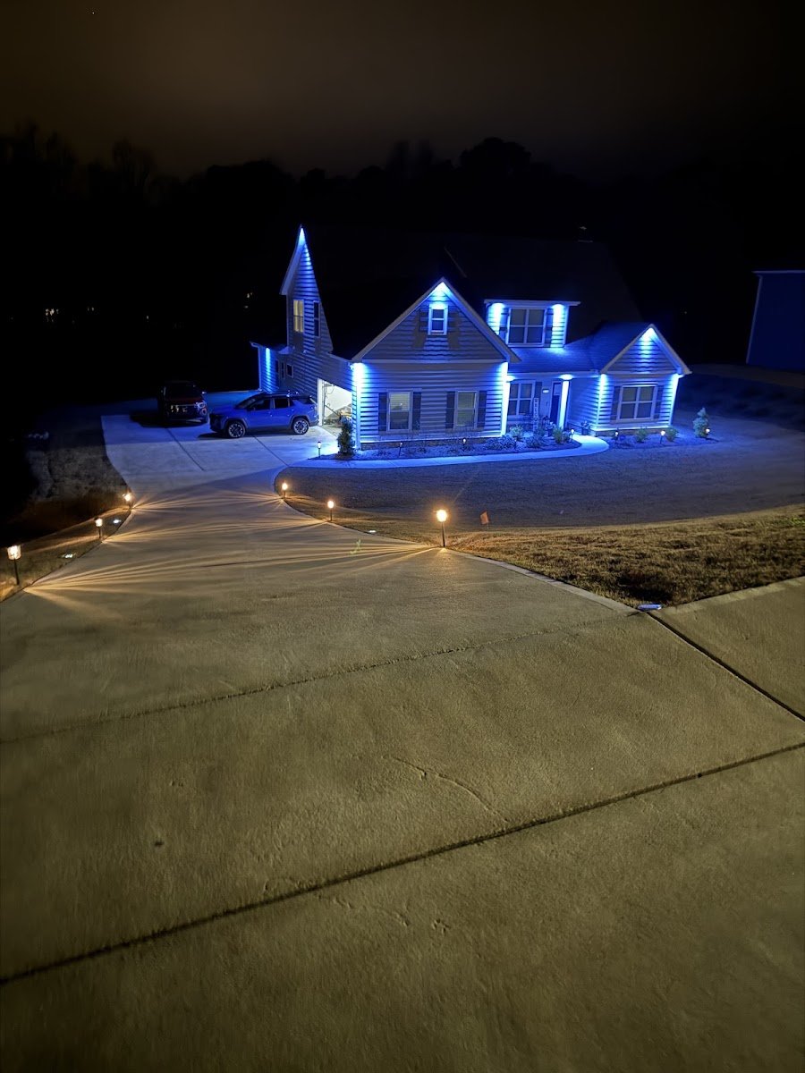 Christmas light installation, photo from Denita Banks's review