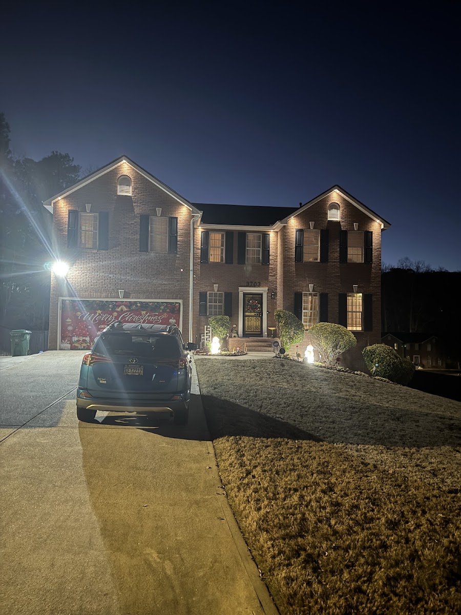 Christmas light installation, photo from Tramaine Wilkinson's review