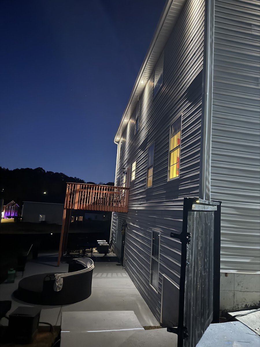 Christmas light installation, photo from Tramaine Wilkinson's review