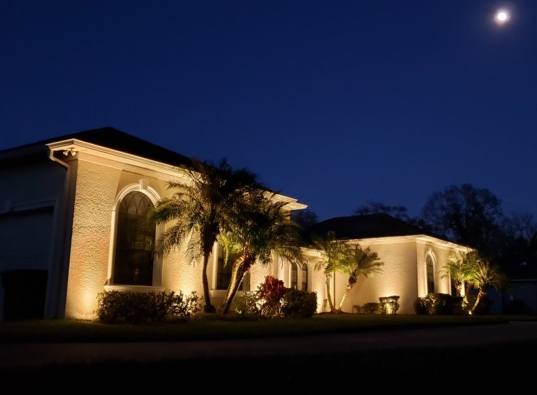Christmas light installation, photo from J Tranter's review