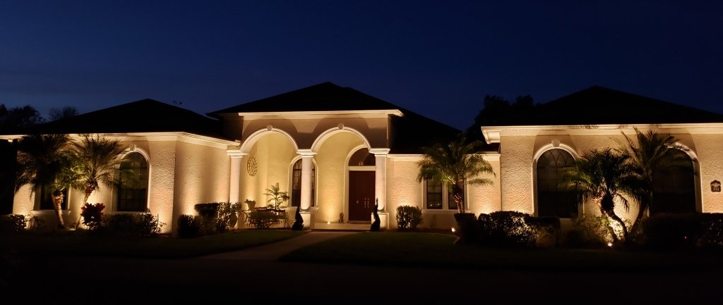 Christmas light installation, photo from J Tranter's review