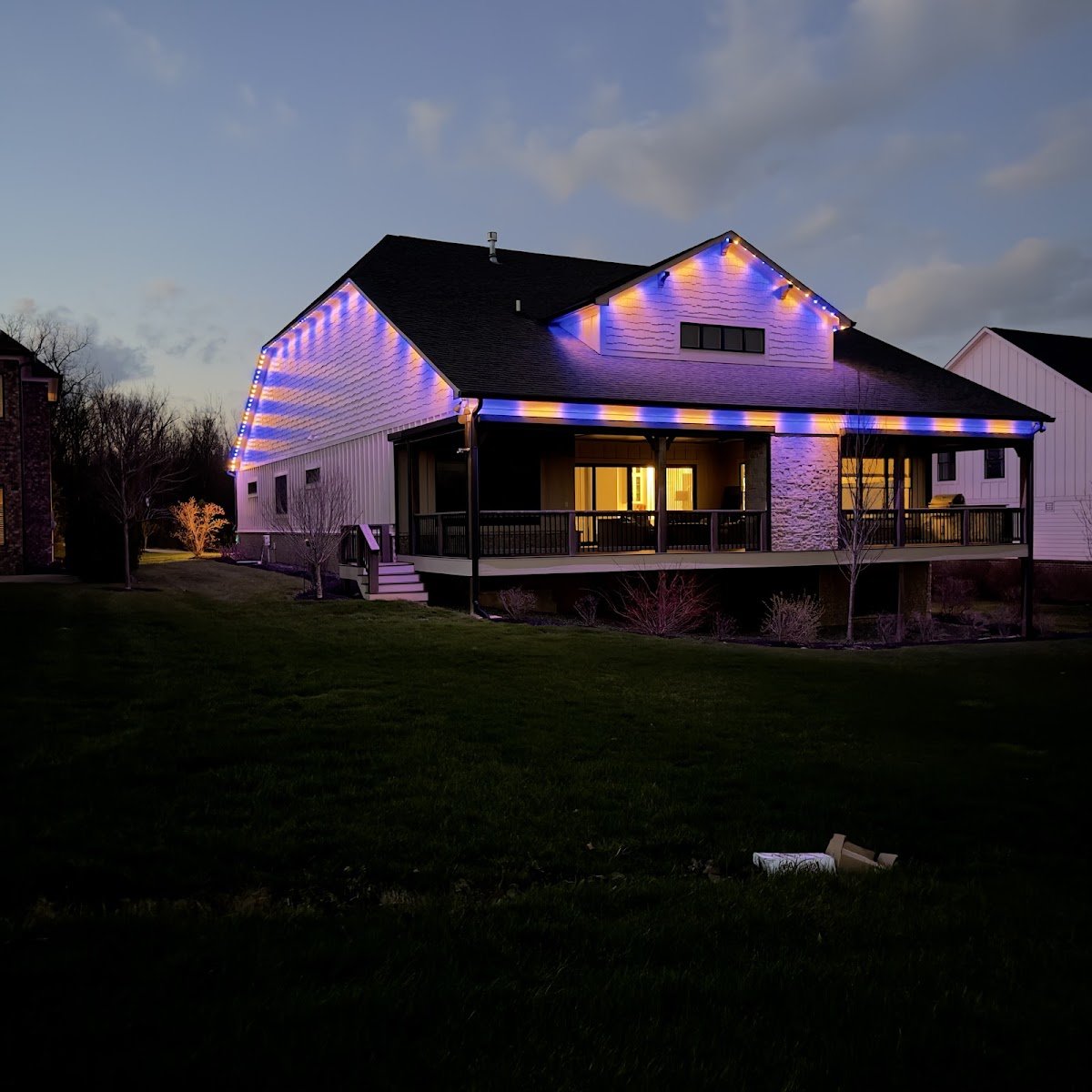 Christmas light installation, photo from Iren Stern's review