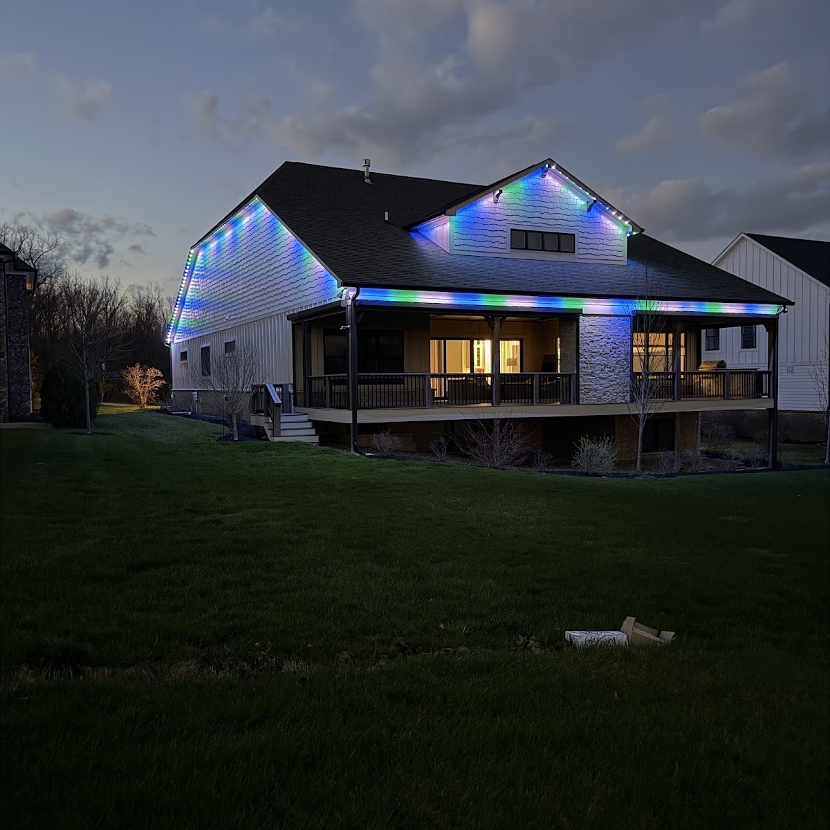 Christmas light installation, photo from Iren Stern's review