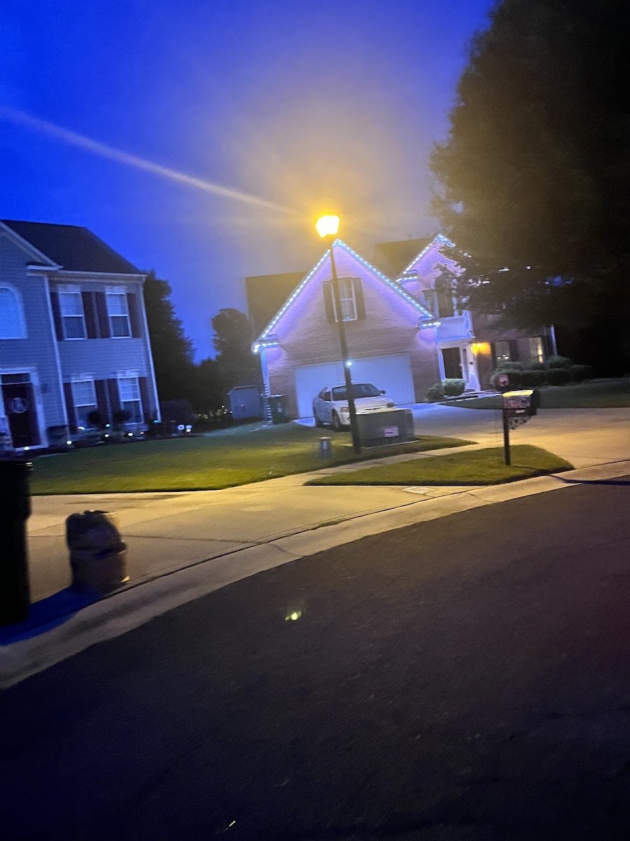 Christmas light installation, photo from tyrone boger's review