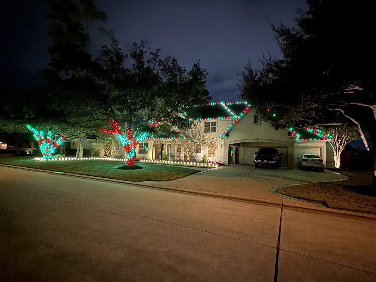 Christmas light installation, photo from Jessica Russell's review