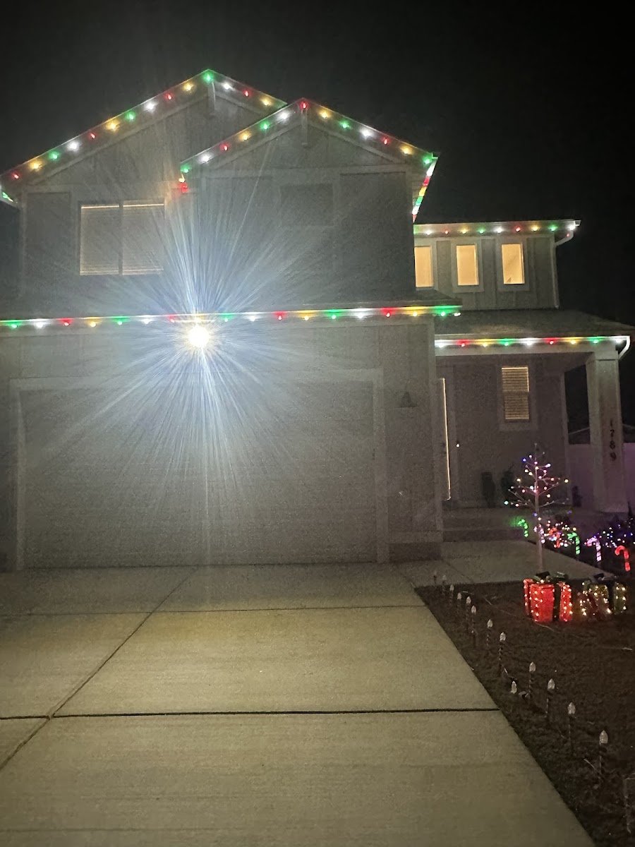 Christmas light installation, photo from Cristely Morales's review