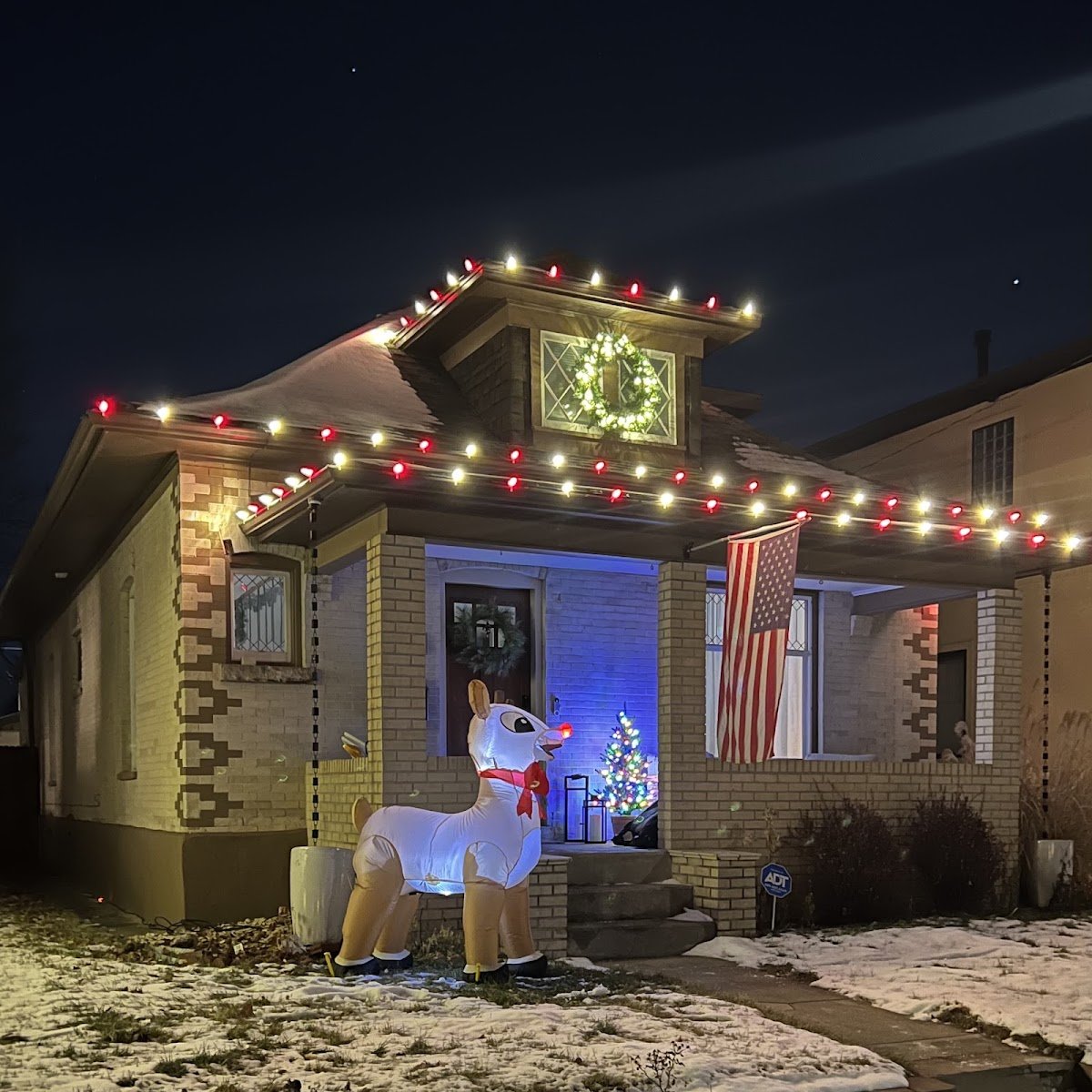 Christmas light installation, photo from Katy Kazell's review