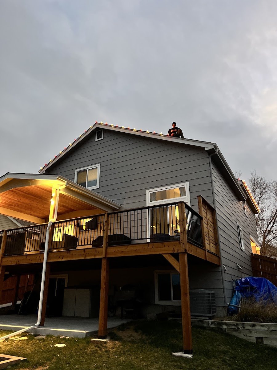 Christmas light installation, photo from Kat Schroeder's review