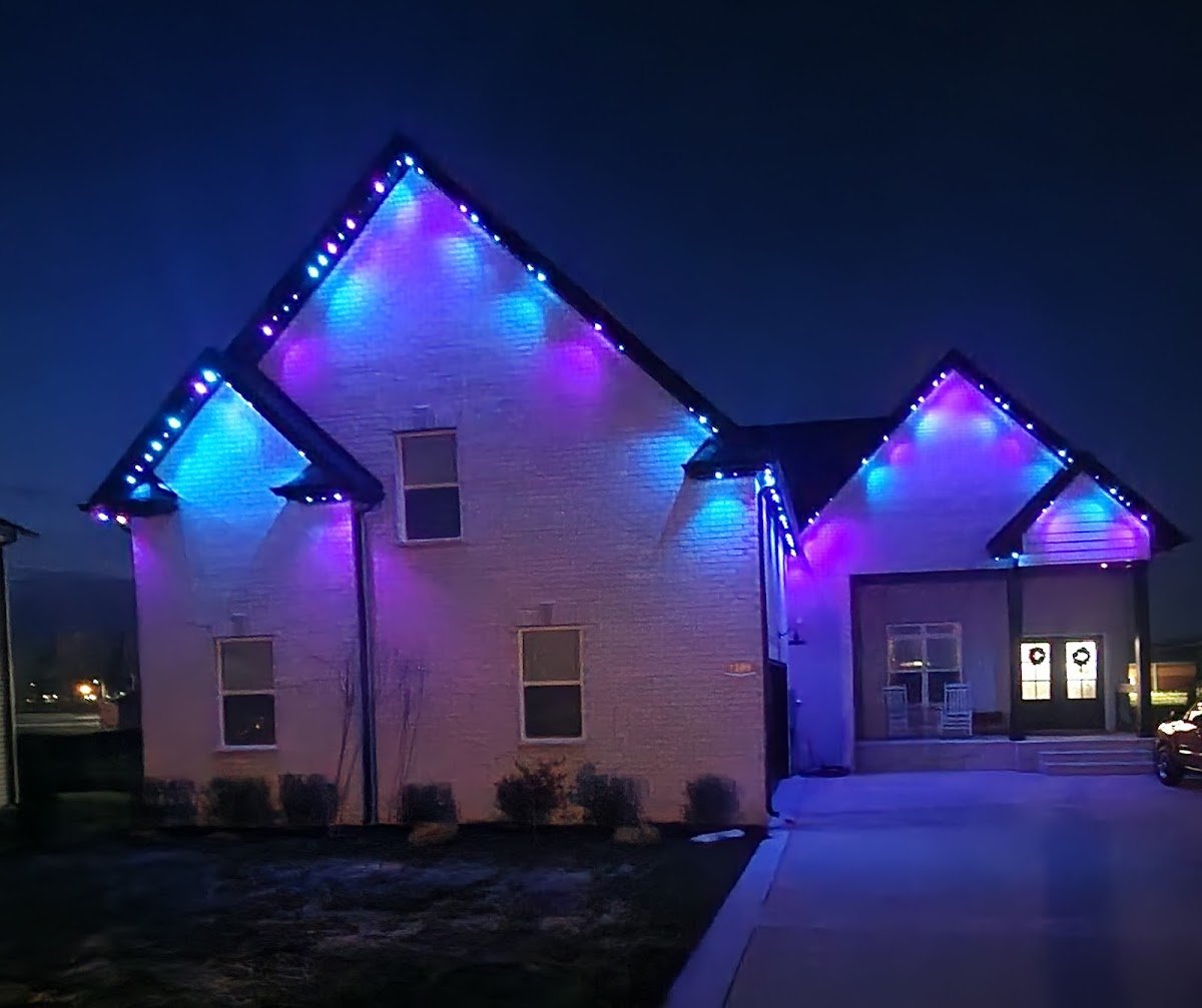 Christmas light installation, photo from Katherine Burnham's review